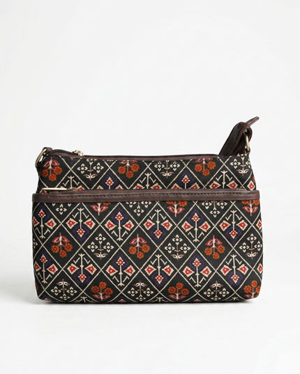 Printed Sling Bag in Cotton Fabric - WL3012