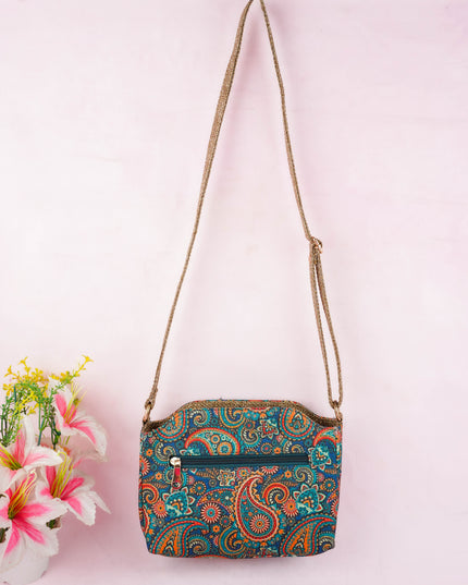 Printed Fabric Sling Bag - WL3015