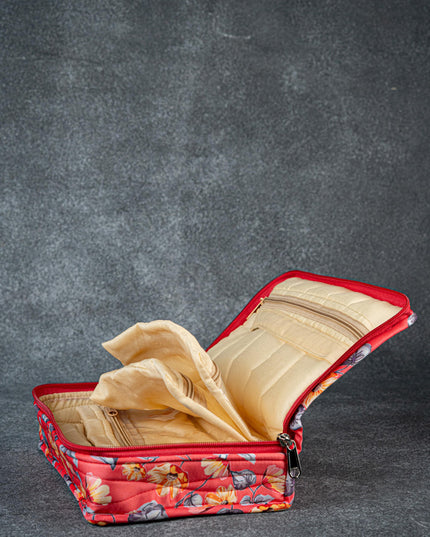 Floral Designed Jewel Pouch - WL3151-2