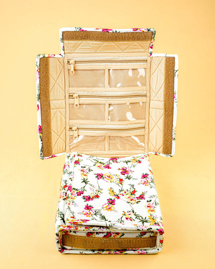 Foldable Jewel Pouch with Handle (8.5x8) - WL3220
