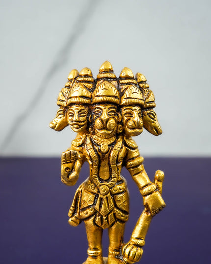Brass Panchmukhi Hanuman - WL3271