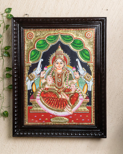 Tanjore Painting - Gajalakshmi - Semi Embossed - 24x18 inch - WL3391