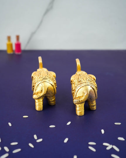 Brass Elephant - Set of 2 - WL3414-1