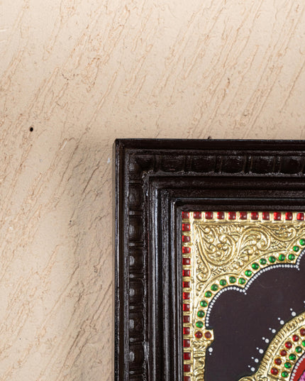 Tanjore Painting - Murugan - Flat (Gold Foil) - 15x12 inch - WL3581