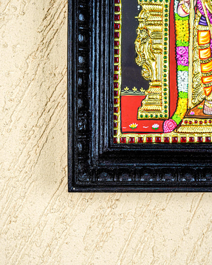 Tanjore Painting - Murugan - Flat (Gold Foil) - 15x12 inch - WL3581