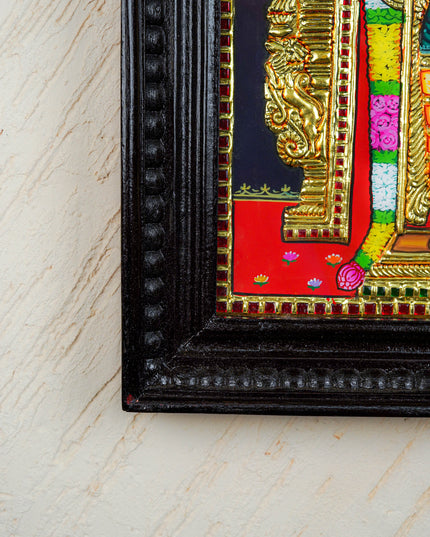 Tanjore Painting - Murugan - Flat (Gold Foil) - 15x12 inch - WL3581