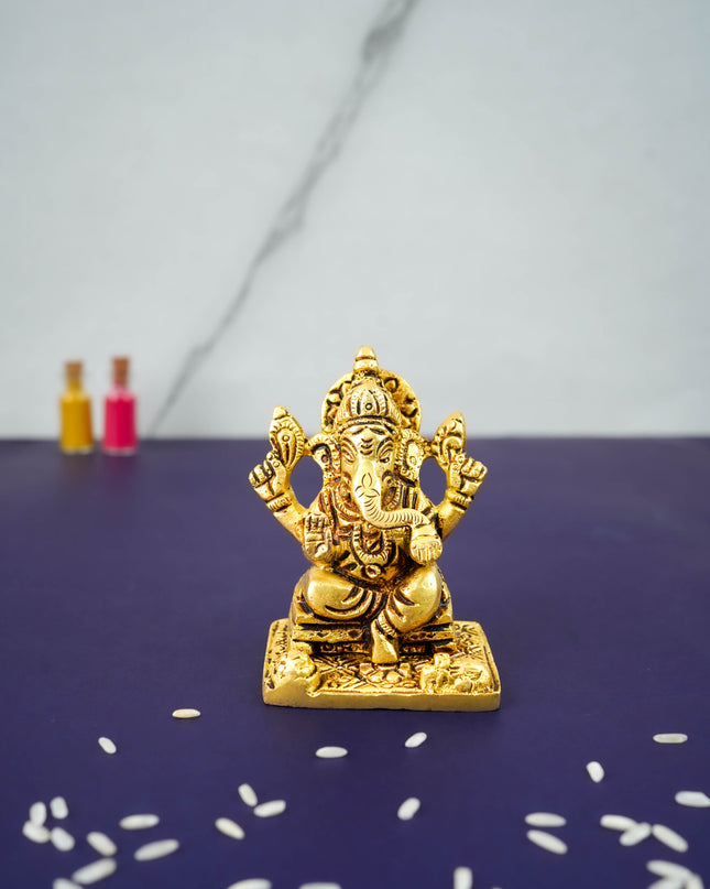 Brass Ganesha Idol - WL3627