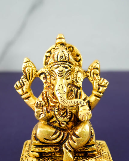 Brass Ganesha Idol - WL3627