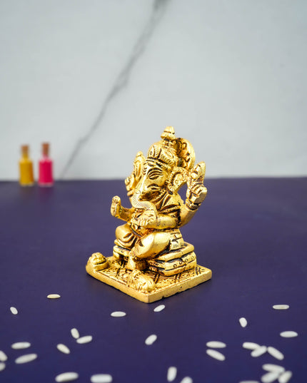Brass Ganesha Idol - WL3627