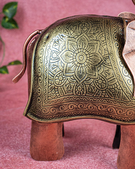 Metal Elephant T-light holder - WL3743