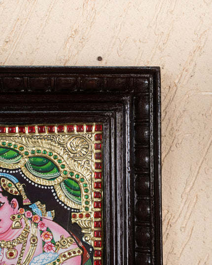 Tanjore Painting - Vithoba Krishna - Flat (Gold Foil) - 12x10 inch - WL3788