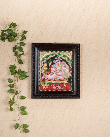 Tanjore Painting - Vithoba Krishna - Flat (Gold Foil) - 12x10 inch - WL3788