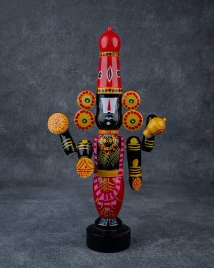 Etikoppaka Toy - Tirupathi Balaji - 13 inch - WL3822-1