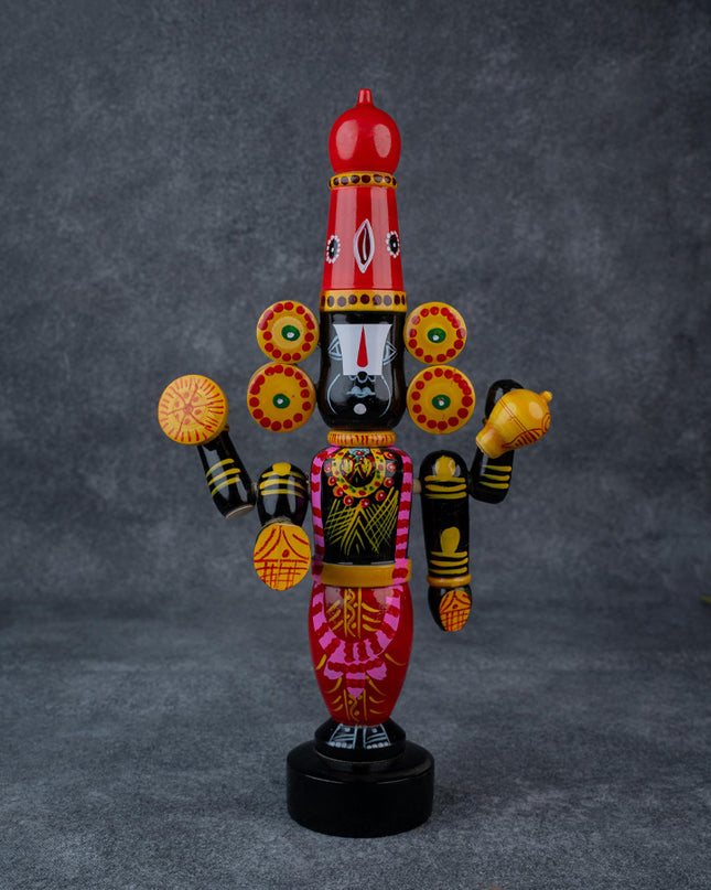 Etikoppaka Toy - Tirupathi Balaji - 13 inch - WL3822-1