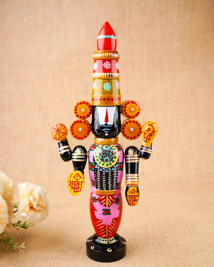 Etikoppaka Toy - Tirupathi Balaji - 16 inch - WL3822-2