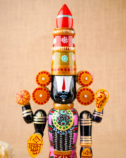 Etikoppaka Toy - Tirupathi Balaji - 16 inch - WL3822-2