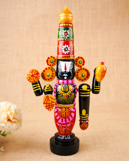 Etikoppaka Toy - Tirupathi Balaji - 14 inch - WL3822-4