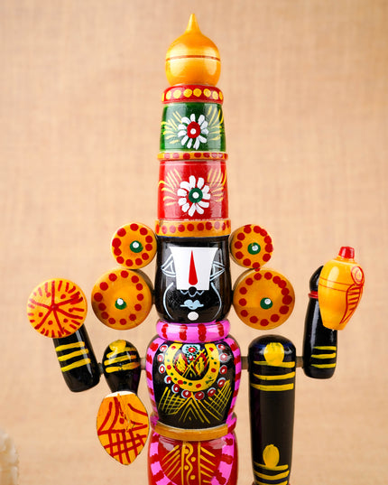 Etikoppaka Toy - Tirupathi Balaji - 14 inch - WL3822-4