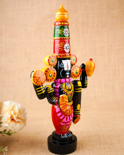 Etikoppaka Toy - Tirupathi Balaji - 14 inch - WL3822-4
