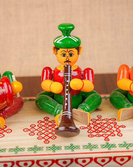 Etikoppaka Toys - Musicians set of 3 - WL3832