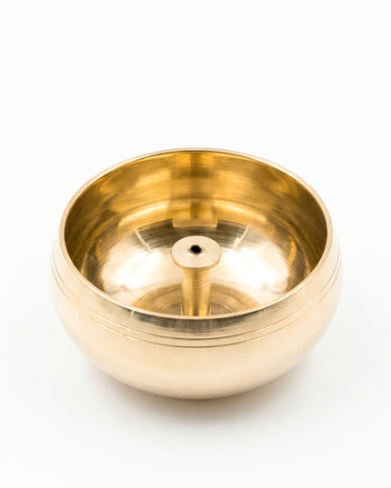 Brass Jali Akhand Diya - 4.5 inch - WL3835