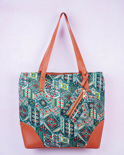 Faux Leather Hand Bag with Mini Coin Purse - WL3888