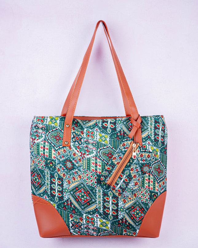 Faux Leather Hand Bag with Mini Coin Purse - WL3888