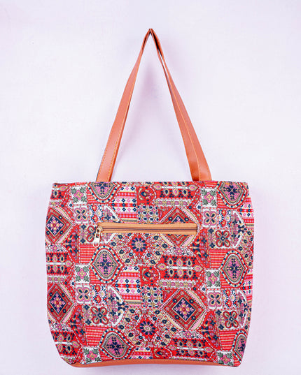 Faux Leather Hand Bag with Mini Coin Purse - WL3888