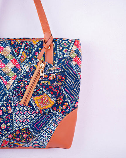 Faux Leather Hand Bag with Mini Coin Purse - WL3888