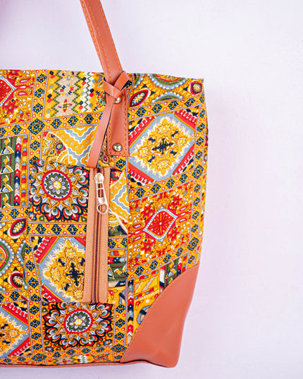 Faux Leather Hand Bag with Mini Coin Purse - WL3888