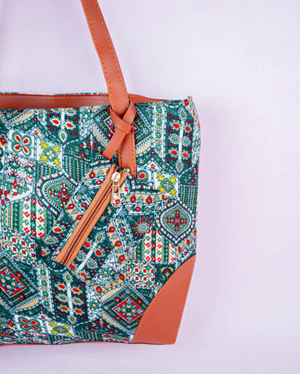 Faux Leather Hand Bag with Mini Coin Purse - WL3888