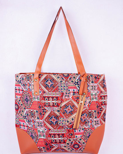 Faux Leather Hand Bag with Mini Coin Purse - WL3888