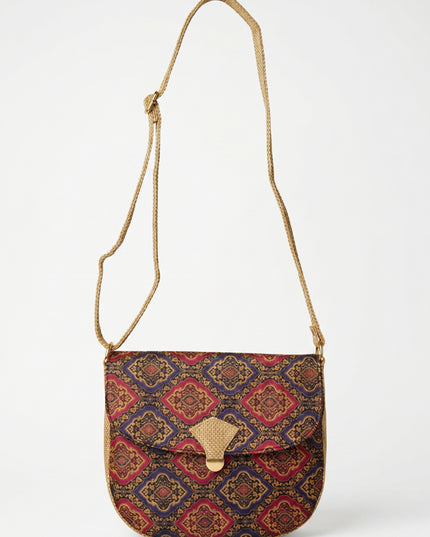 Fabric Sling Bag with Press Lock - WL3889