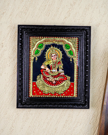 Tanjore Painting - Annapoorani - Flat (Gold Foil) - 12x10 inch - WL4078