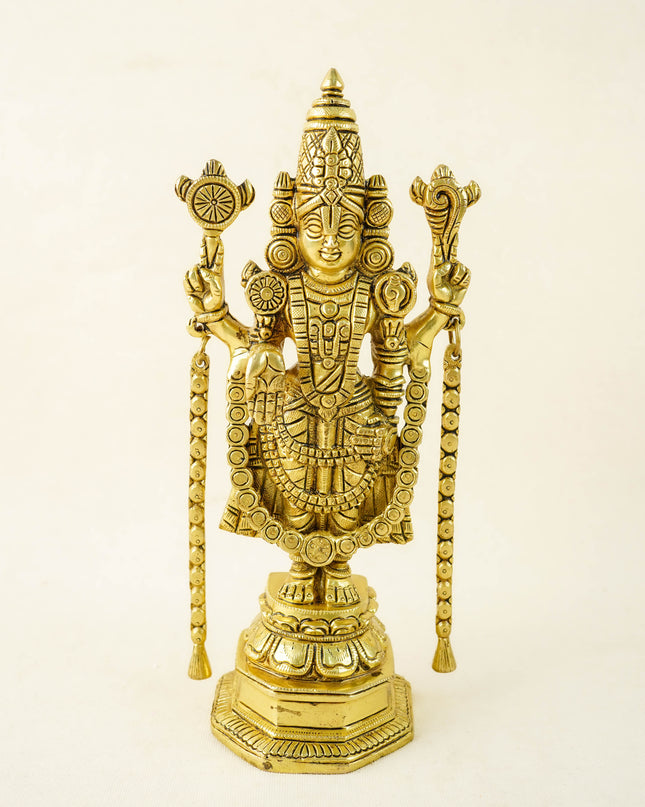 Brass Tirupathi Balaji Idol - 10 inch - WL4085