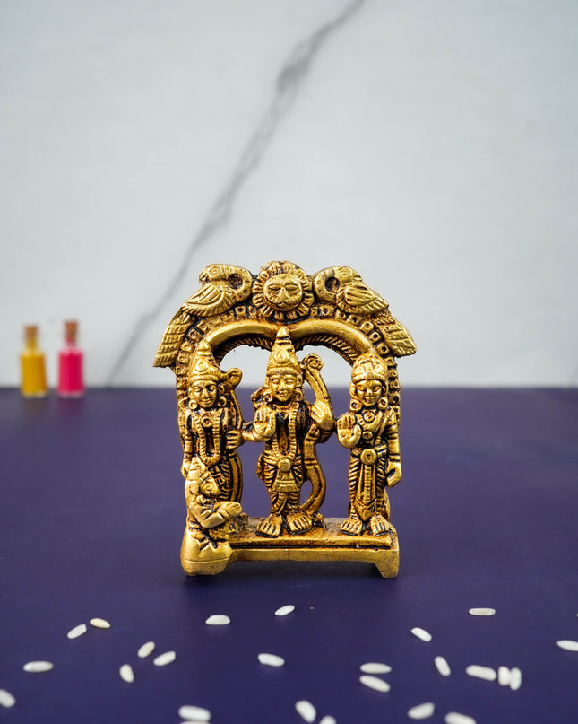 Brass Ram Darbar in Frame  - WL4149-1
