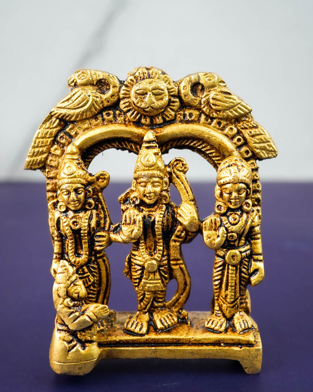 Brass Ram Darbar in Frame  - WL4149-1