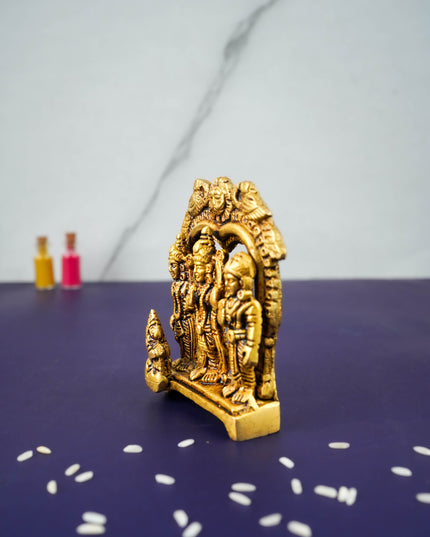 Brass Ram Darbar in Frame  - WL4149-1