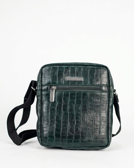 Leather Sling Bag - Forest Green - WL4156