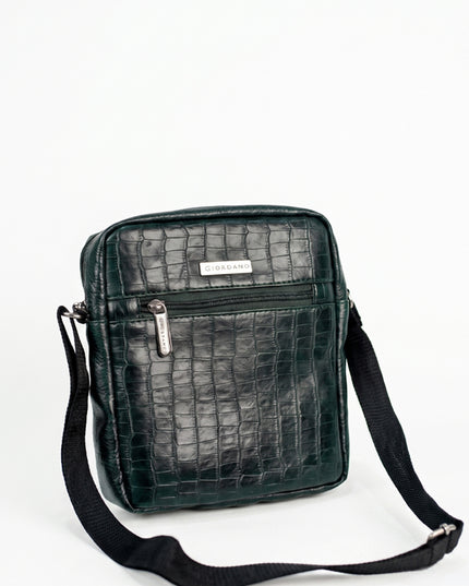 Leather Sling Bag - Forest Green - WL4156