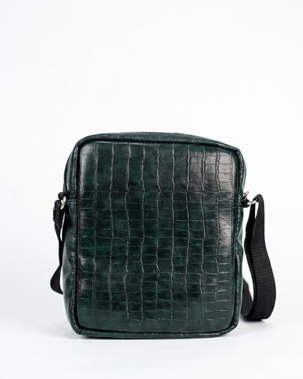 Leather Sling Bag - Forest Green - WL4156