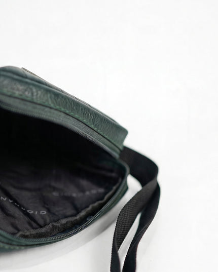Leather Sling Bag - Forest Green - WL4156