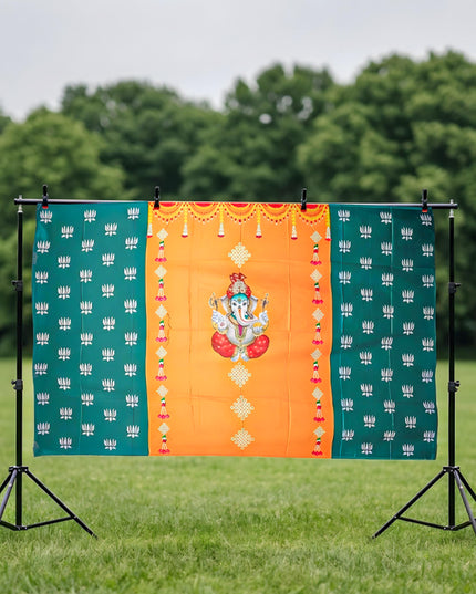Back Drop - Ganesha with Pichwai Design - WL4214-2
