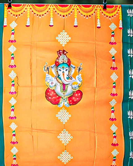 Back Drop - Ganesha with Pichwai Design - WL4214-2