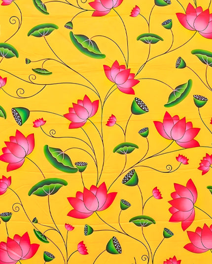 Back Drop - Yellow Pichwai Design - WL4215-1