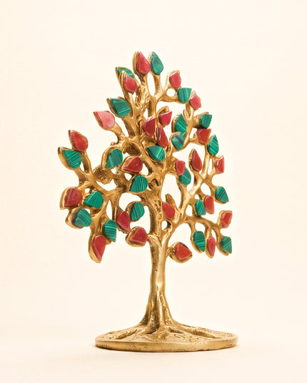 Brass Kalpavriksha Tree with Tile Work - WL4220