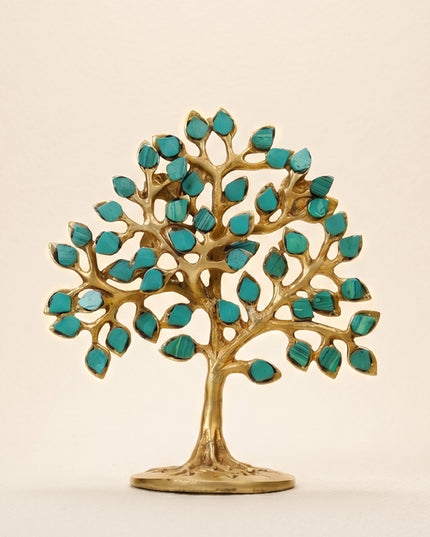 Brass Kalpavriksha Tree with Tile Work - WL4220