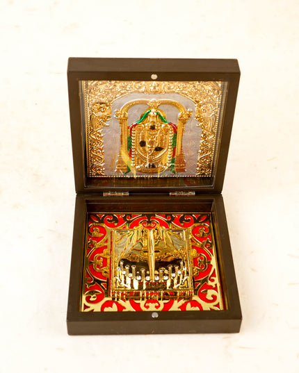 Paduka Prayer Box (Small) - Tirupathi Balaji - WL4249