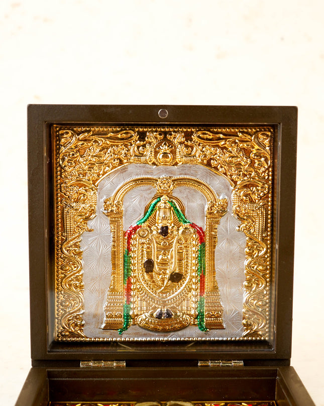 Paduka Prayer Box (Small) - Tirupathi Balaji - WL4249