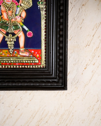 Tanjore Painting - Hanuman - Flat (Gold Foil) - 10x8 inch - WL4259